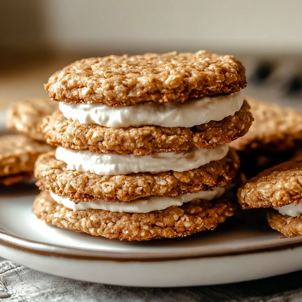 Recipe preparation for Oatmeal Cream Pies