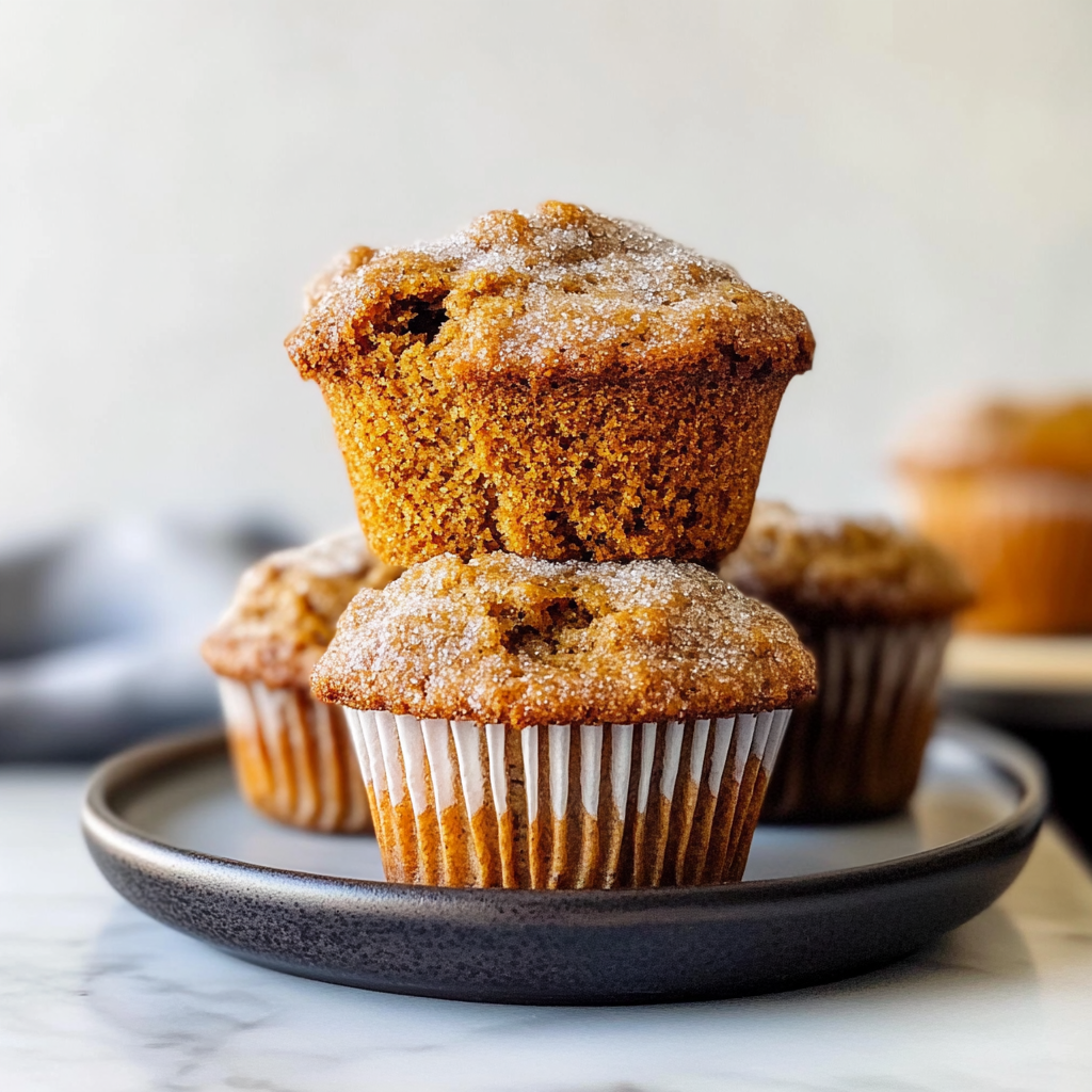 Recipe preparation for Cinnamon Sugar Pumpkin Muffins