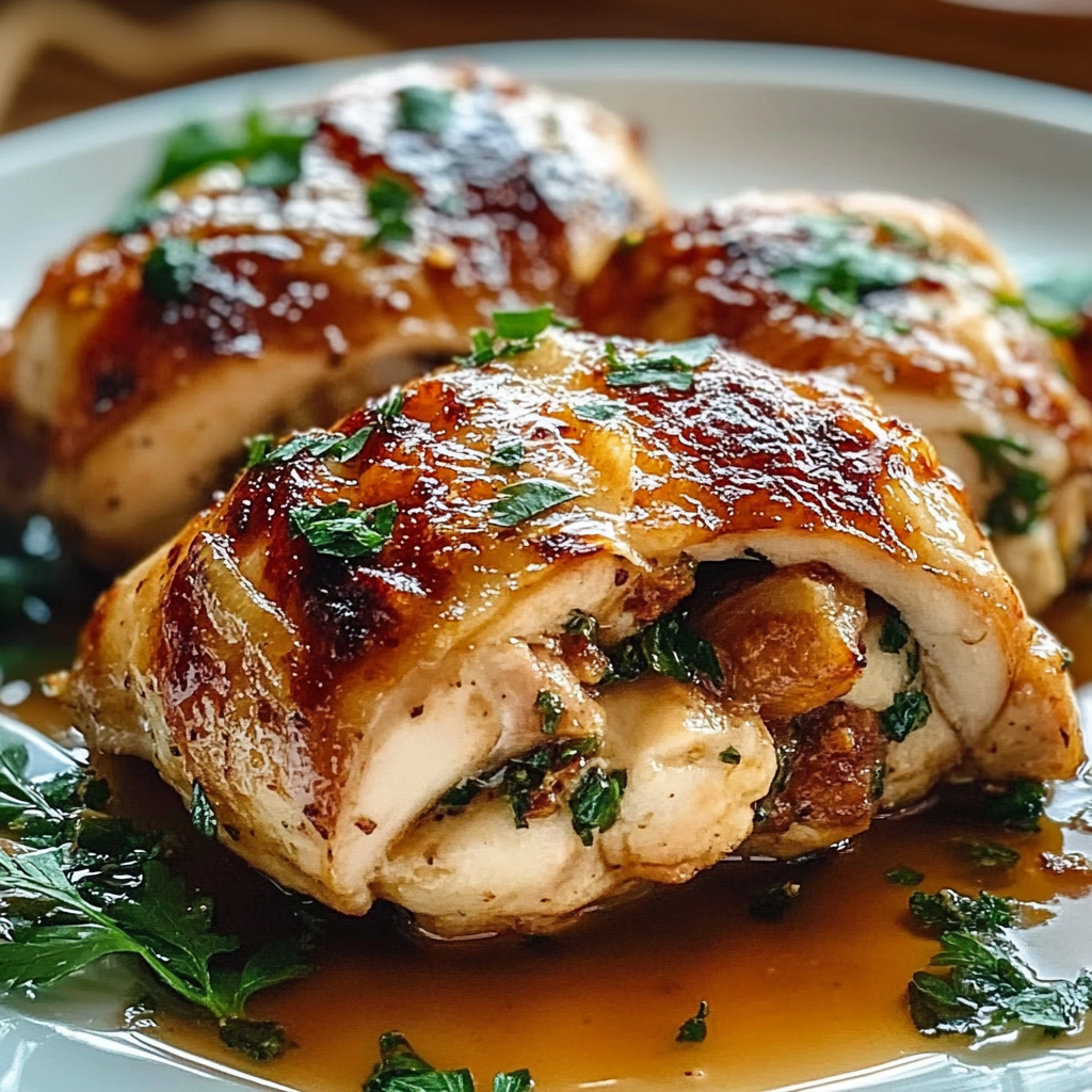 Recipe preparation for Stuffed Chicken