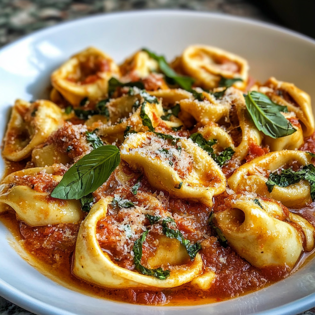 Recipe preparation for Slow Cooker Marry Me Tortellini