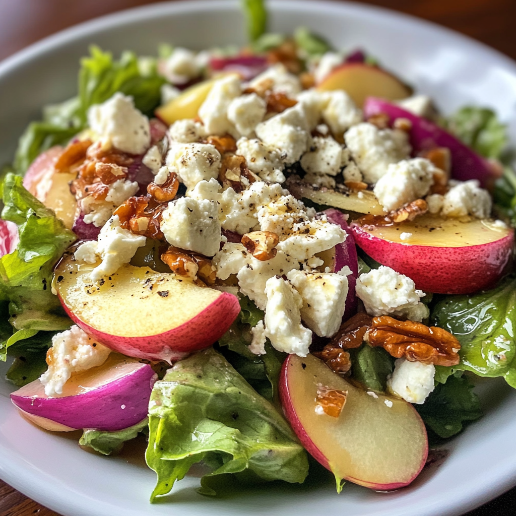 Recipe preparation for Honeycrisp Apple and Feta Salad