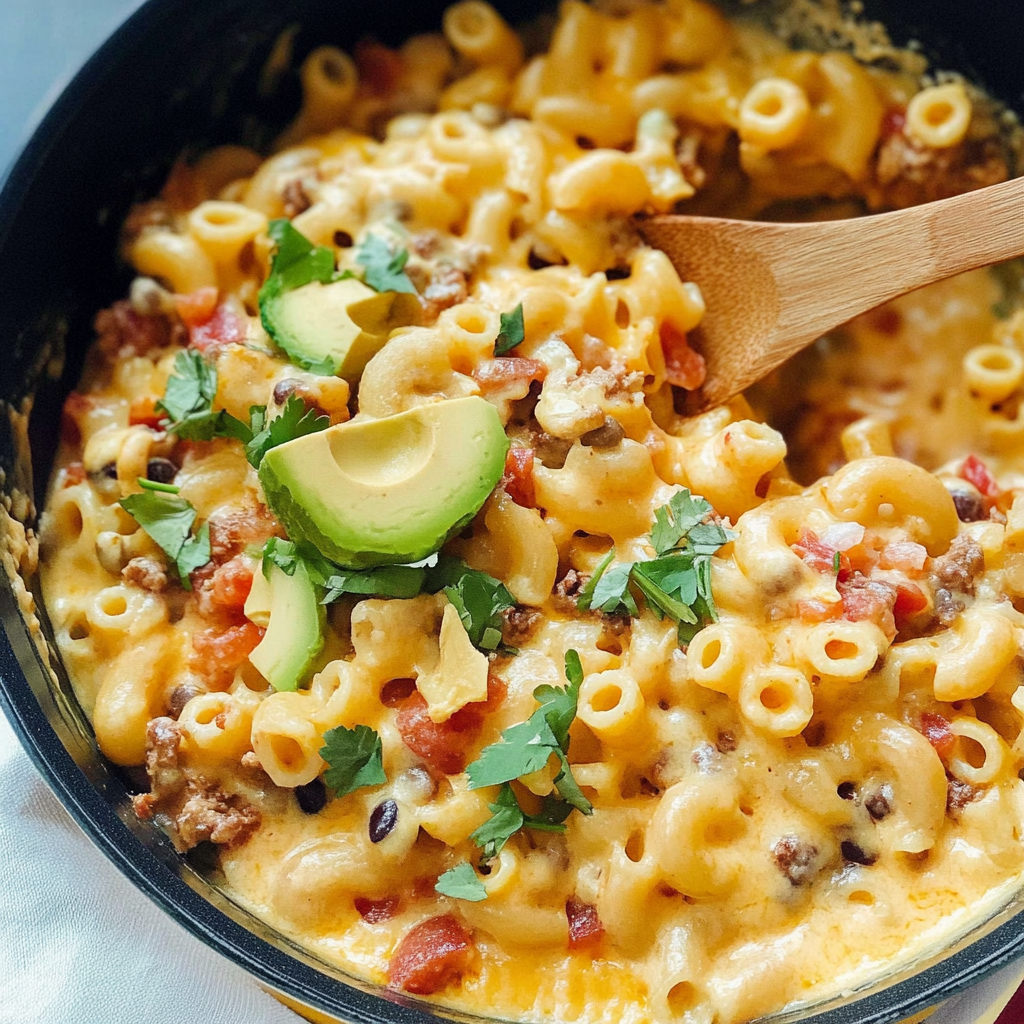 Recipe preparation for Pumpkin Chili Macaroni and Cheese