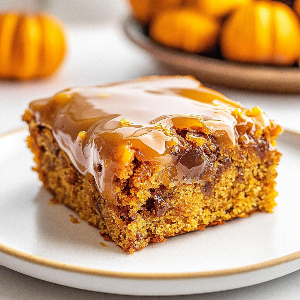 Recipe preparation for Pumpkin Honeybun Cake