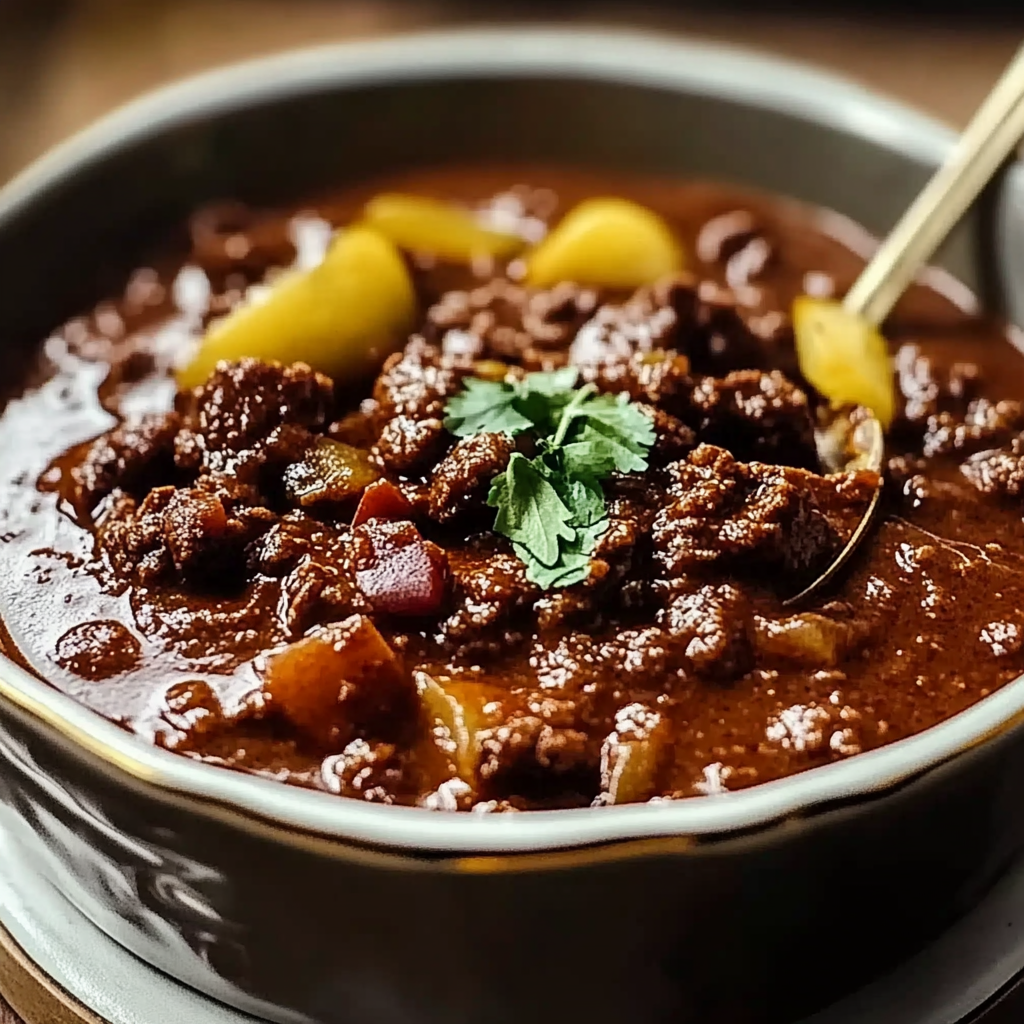 Recipe preparation for authentic Texas chili