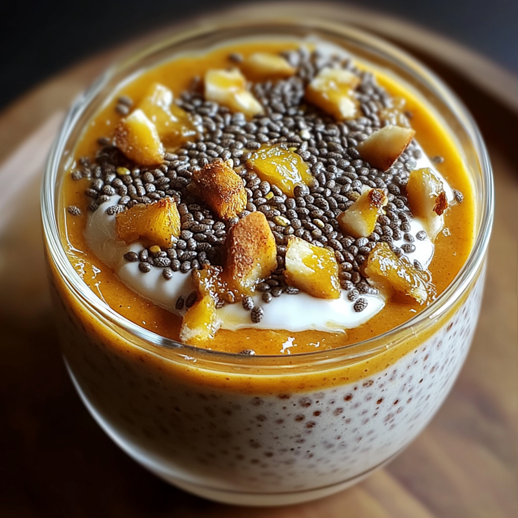 Recipe preparation for Pumpkin Pie Chia Pudding