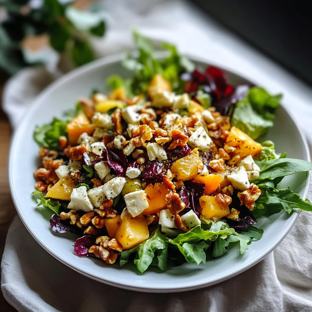 Recipe preparation for autumn salad