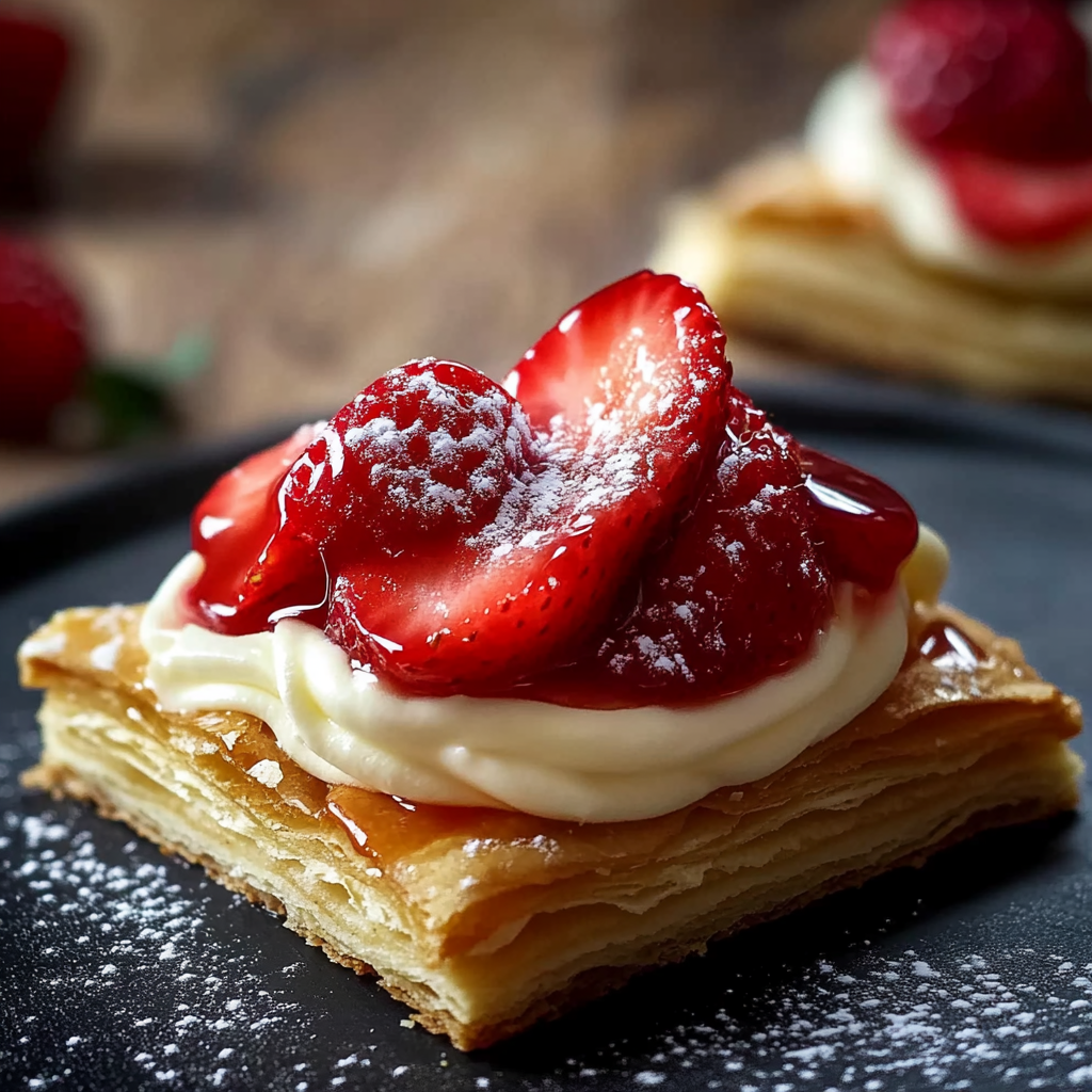 Recipe preparation for Strawberry Danish Perfect Treat