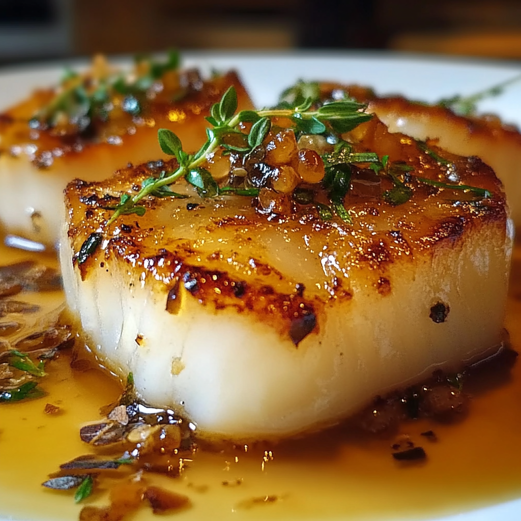 Recipe preparation for Baked Honey Marinated Cod