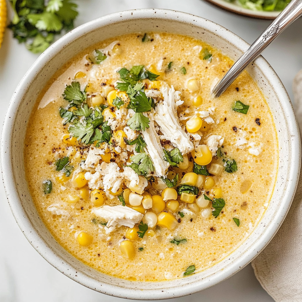 Recipe preparation for Mexican Street Corn Soup