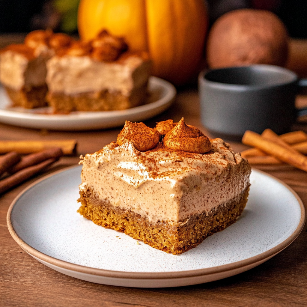 Recipe preparation for Pumpkin Spice Latte Cake