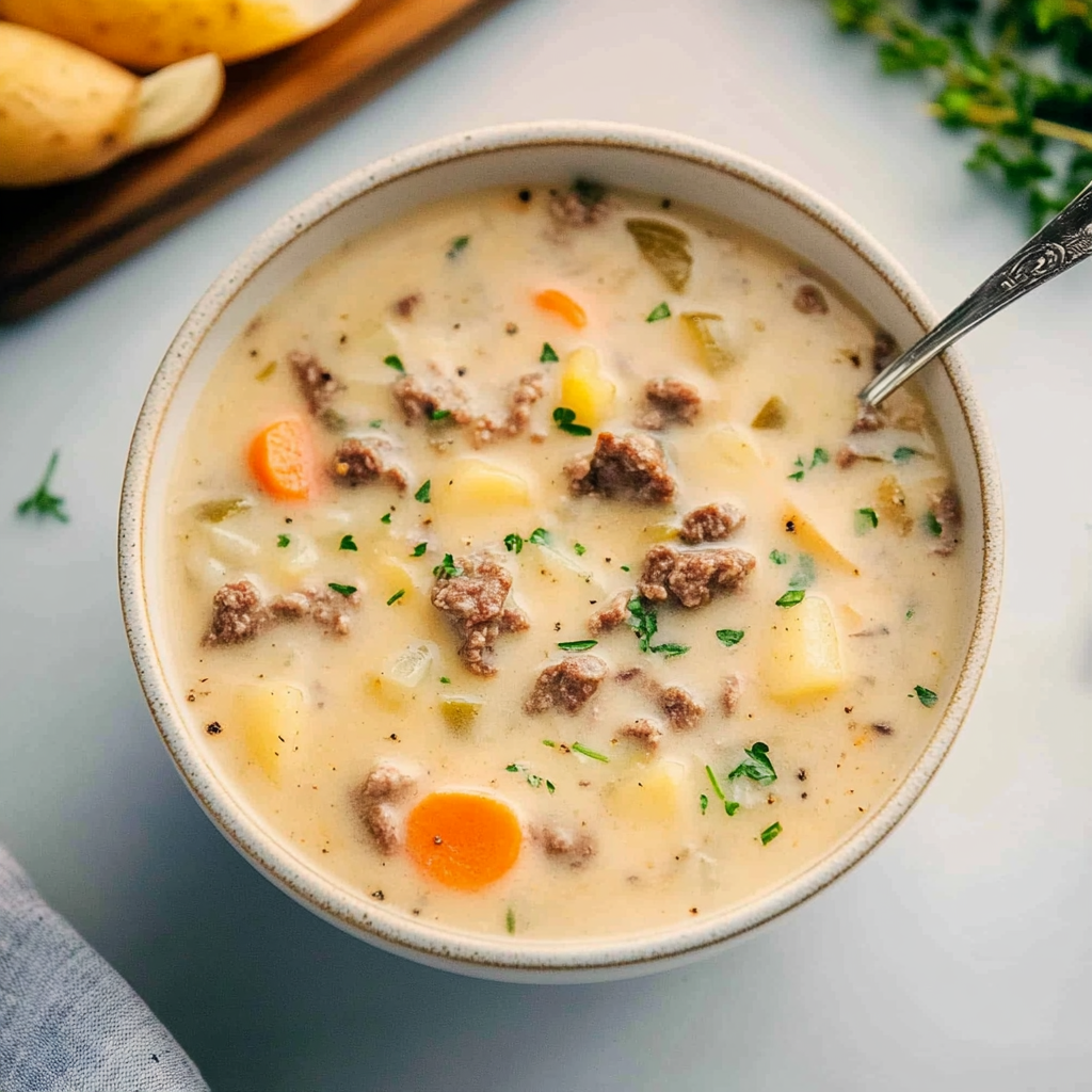 Recipe preparation for Sausage Potato Soup