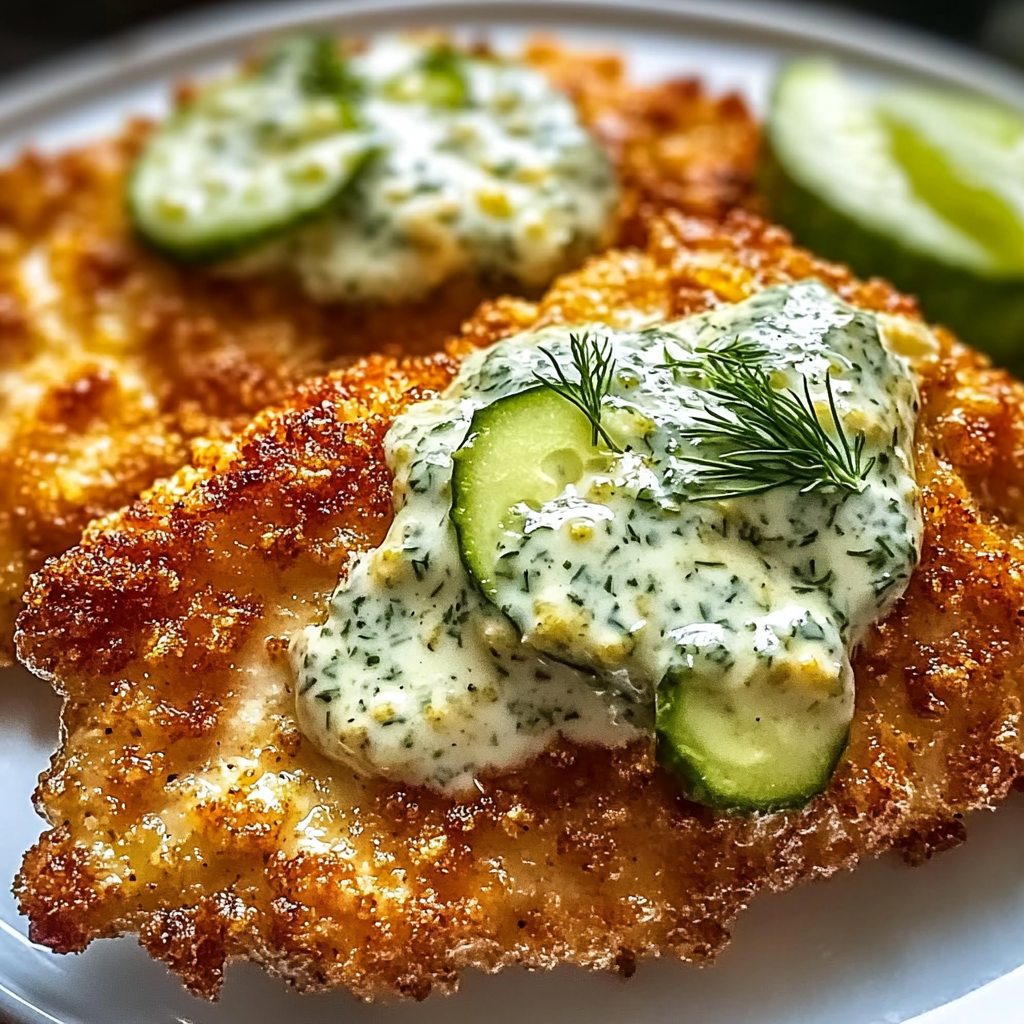 Recipe preparation for Crispy Dill Pickle Parmesan Chicken