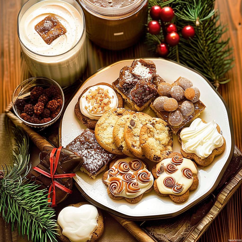 Recipe preparation for Holiday Cookie Bar Tray