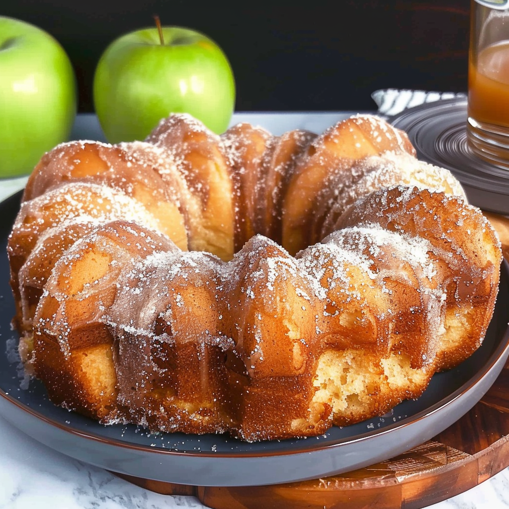 Recipe preparation for Apple Cider Donut Cake