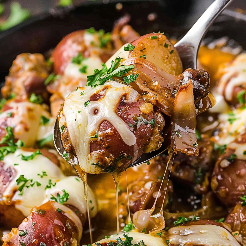 Recipe preparation for Honey BBQ Chicken with Creamy Garlic Parmesan Potatoes