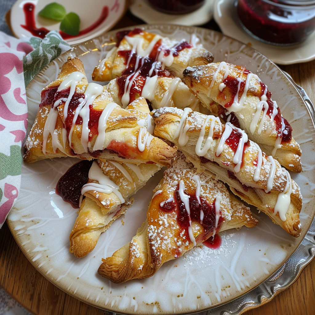 Recipe preparation for Jam Turnovers