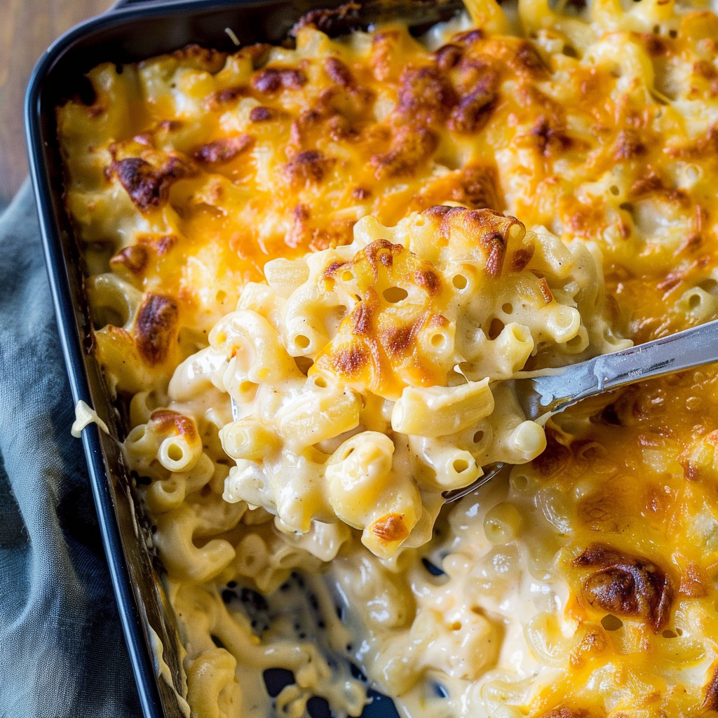 Recipe preparation for Homemade Baked Mac & Cheese