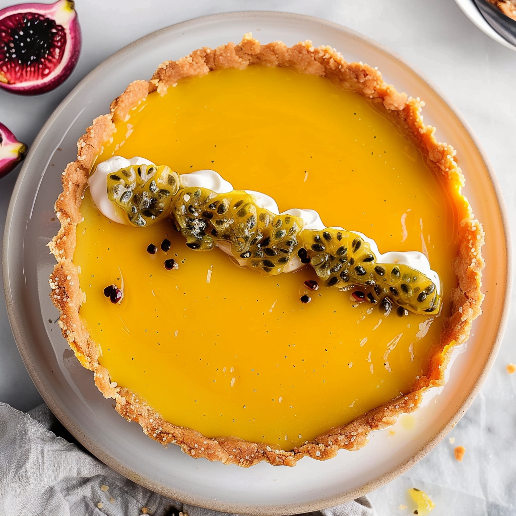 Recipe preparation for Passion Fruit Tart
