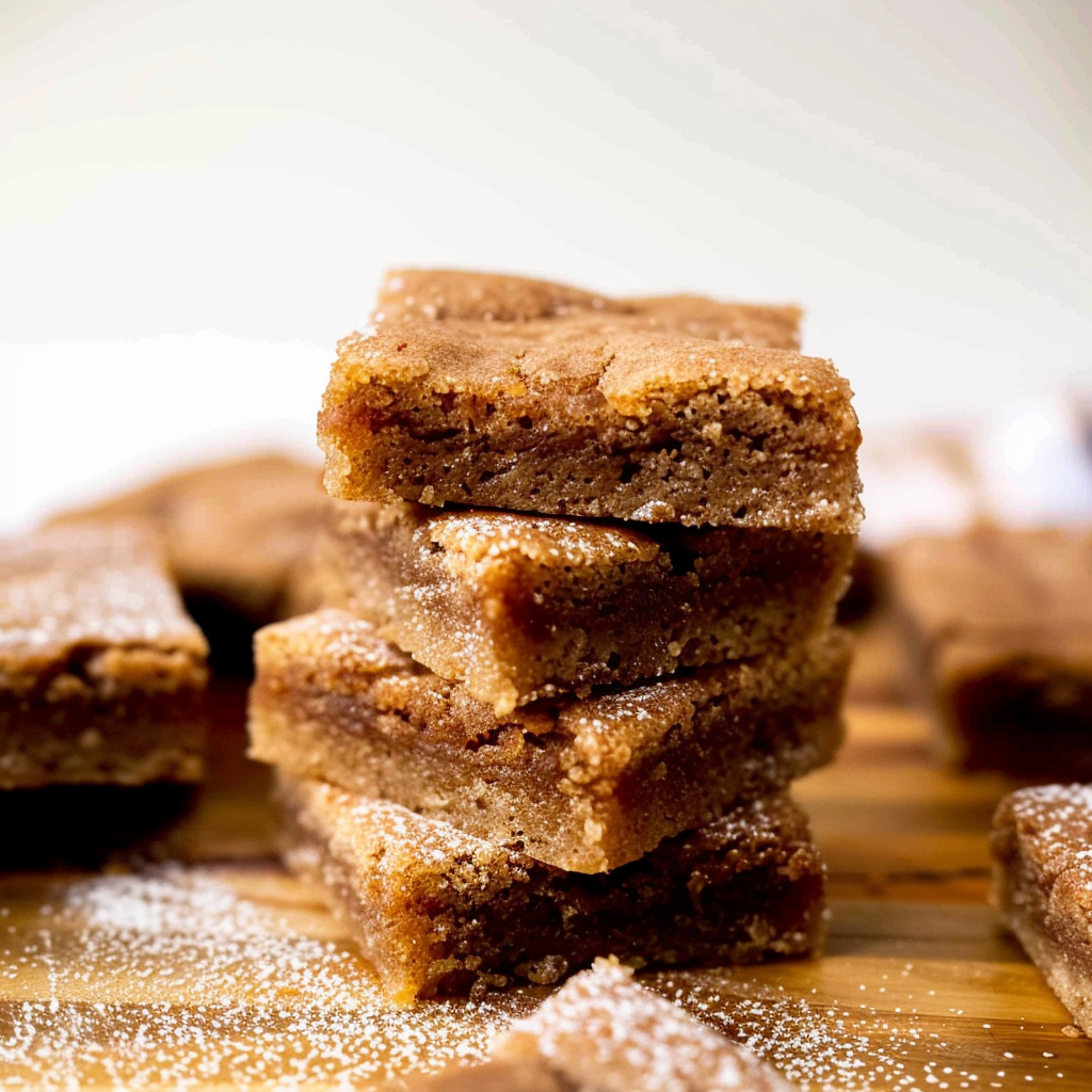 Recipe preparation for Cinnamon Sugar Churro Blondies