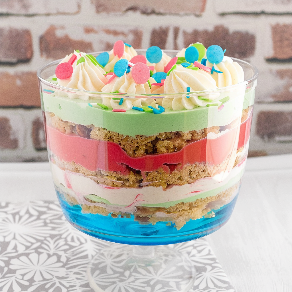Recipe preparation for Silly Cake Glass Trifle