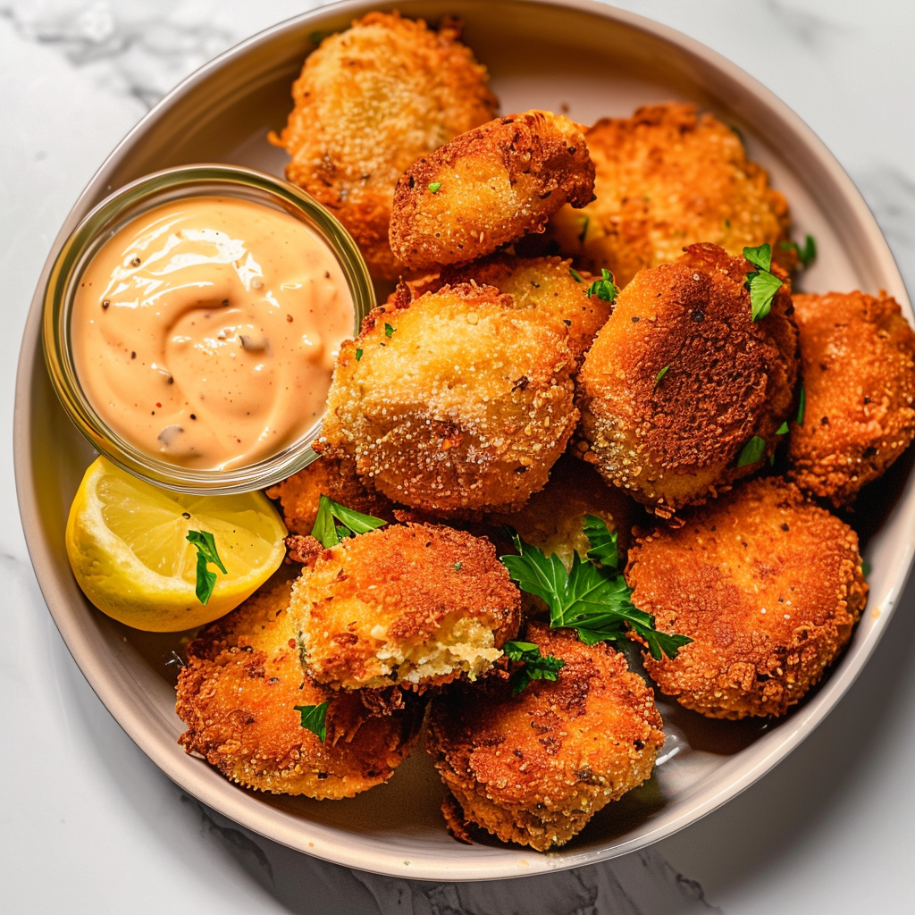 Recipe preparation for Sweet Potato Croquettes with Chili Aioli