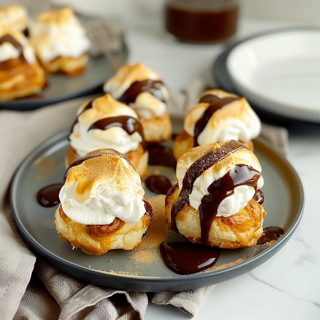 Recipe preparation for Profiteroles
