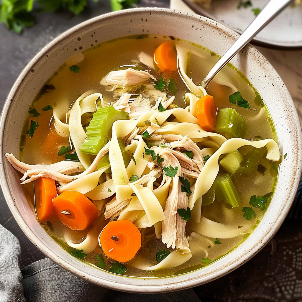 Recipe preparation for Chicken Noodle Soup