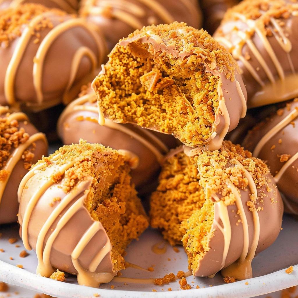 Recipe preparation for Cookie Butter Truffle Balls