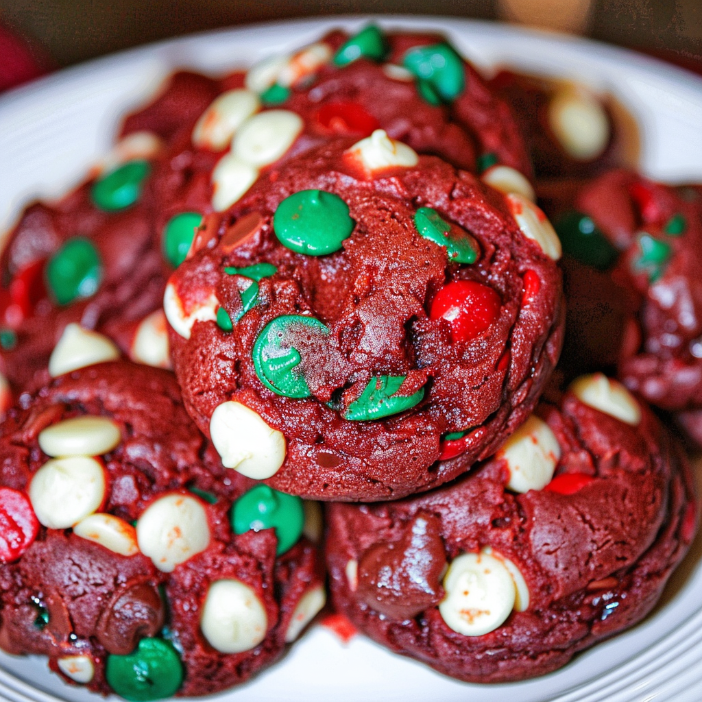 Recipe preparation for Holiday Red Velvet Biscuit