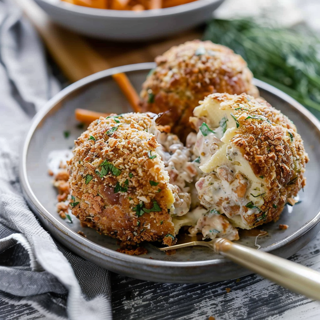 Recipe preparation for Classic Cheese Ball Appetizer
