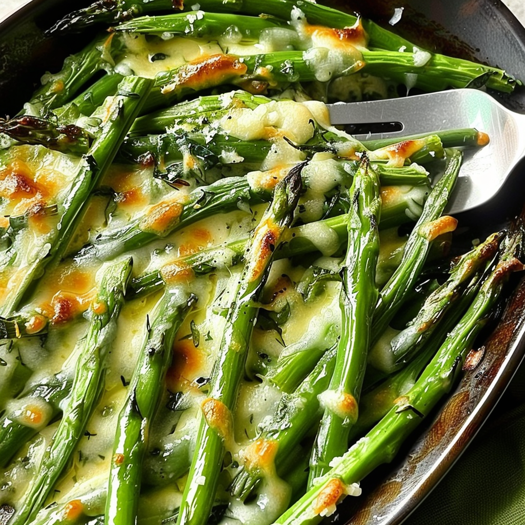 Recipe preparation for Parmesan & Herb Roasted Green Bean Bundles
