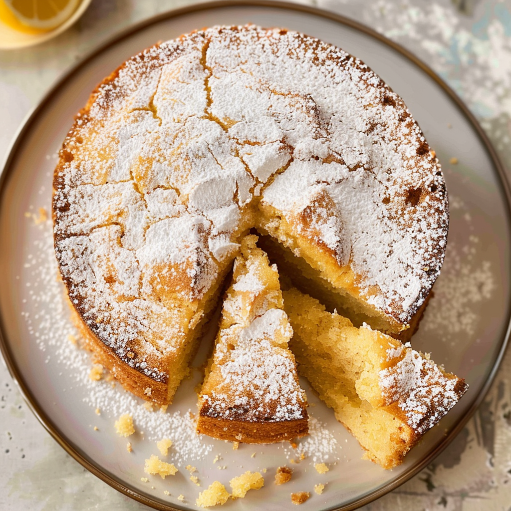 Recipe preparation for Lemon Thyme Olive Oil Cake