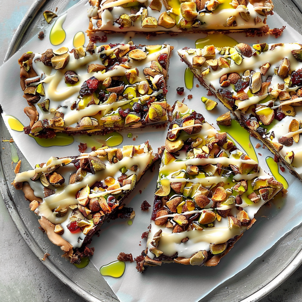 Recipe preparation for Cranberry Pistachio Brittle