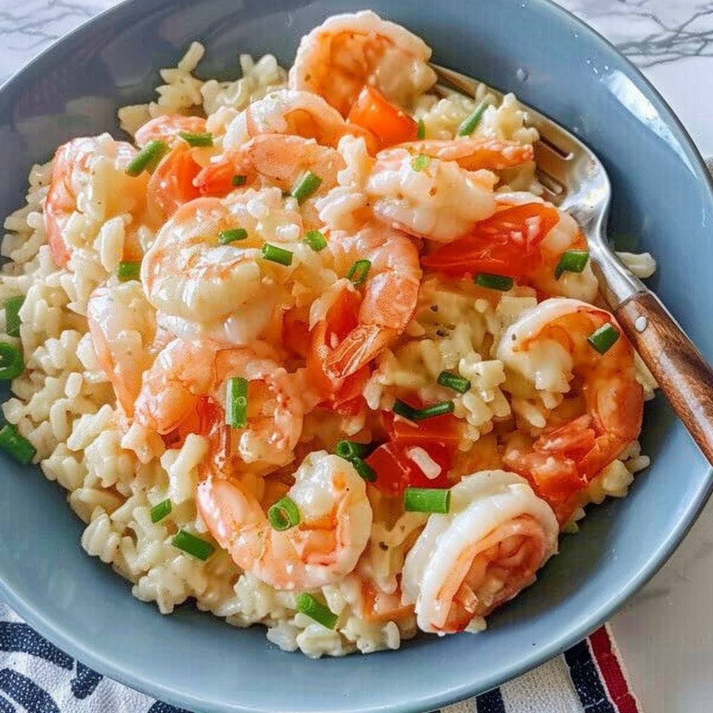 Recipe preparation for One-pan Shrimp & Rice Bowl