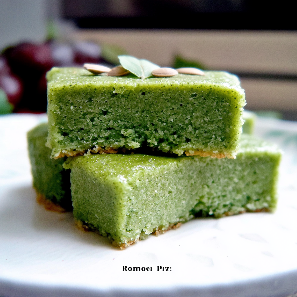 Recipe preparation for Spirulina-Matcha Cake