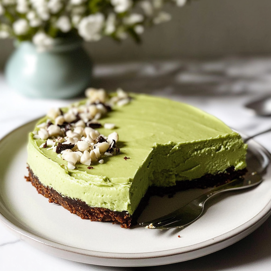 Recipe preparation for Avocado Cheesecake