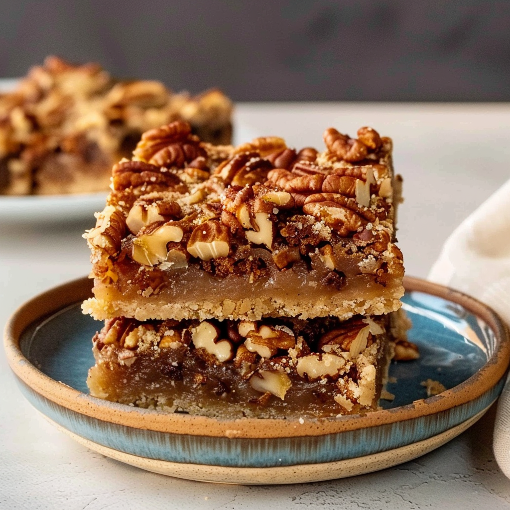 Recipe preparation for Brown Butter Pecan Crunch Squares