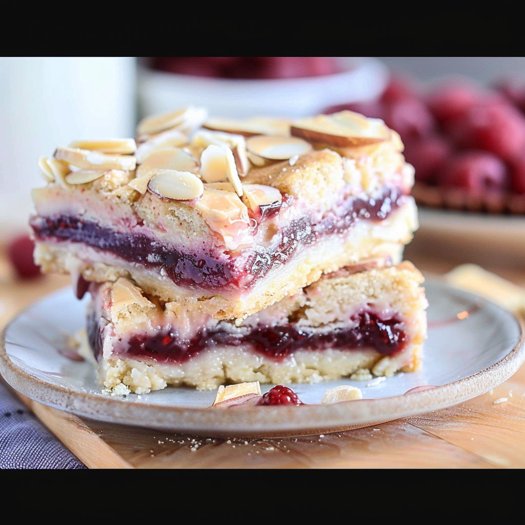 Recipe preparation for White Chocolate Raspberry Cloud Bars