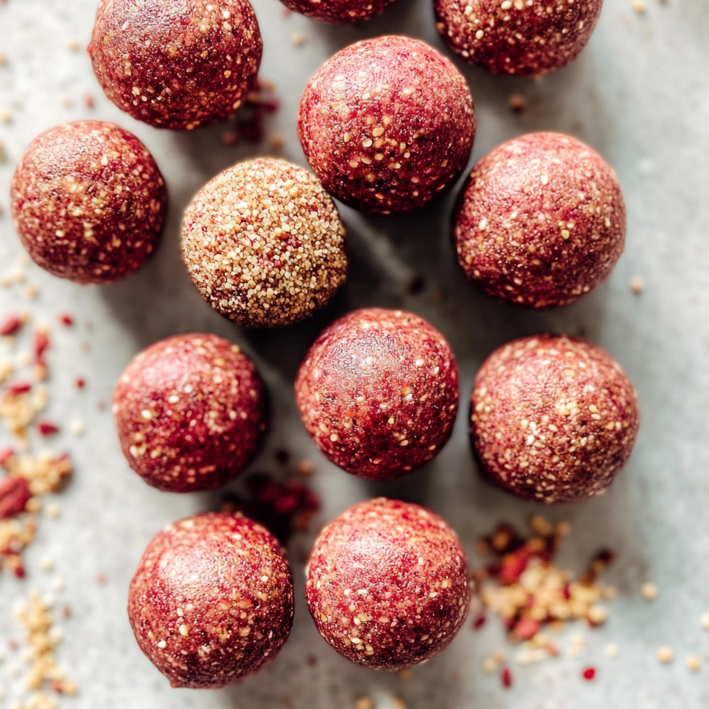 Recipe preparation for No-Bake Strawberry Protein Bites