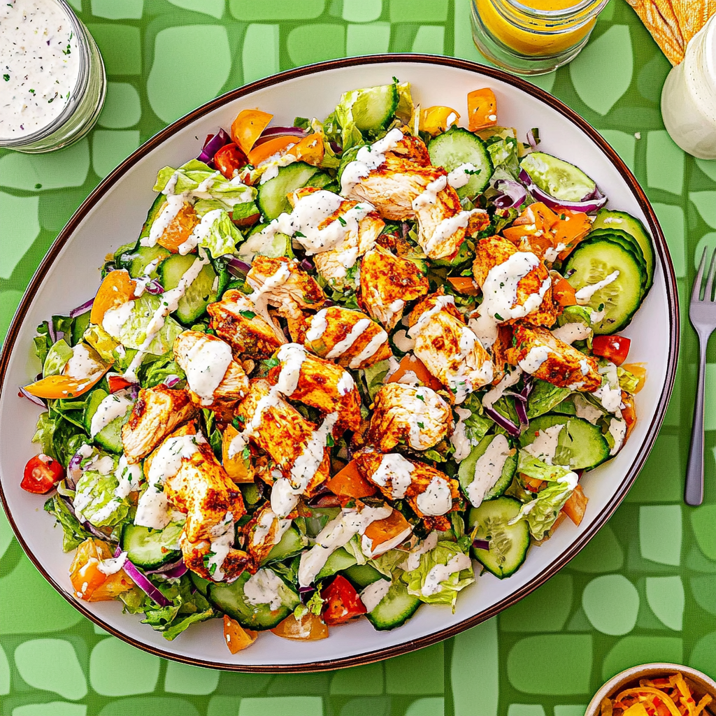 Recipe preparation for Buffalo Chicken Salad
