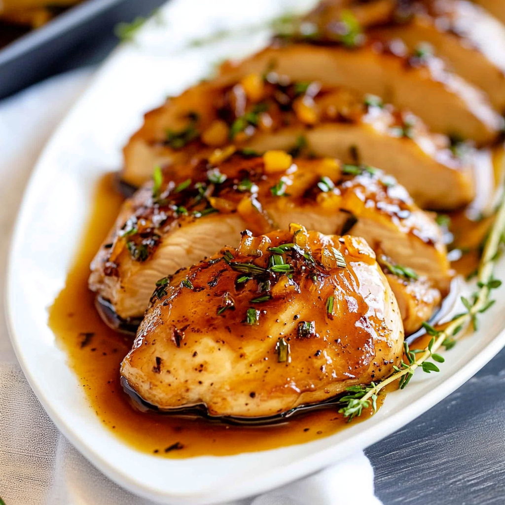Recipe preparation for Maple Balsamic Chicken with Sweet Potatoes