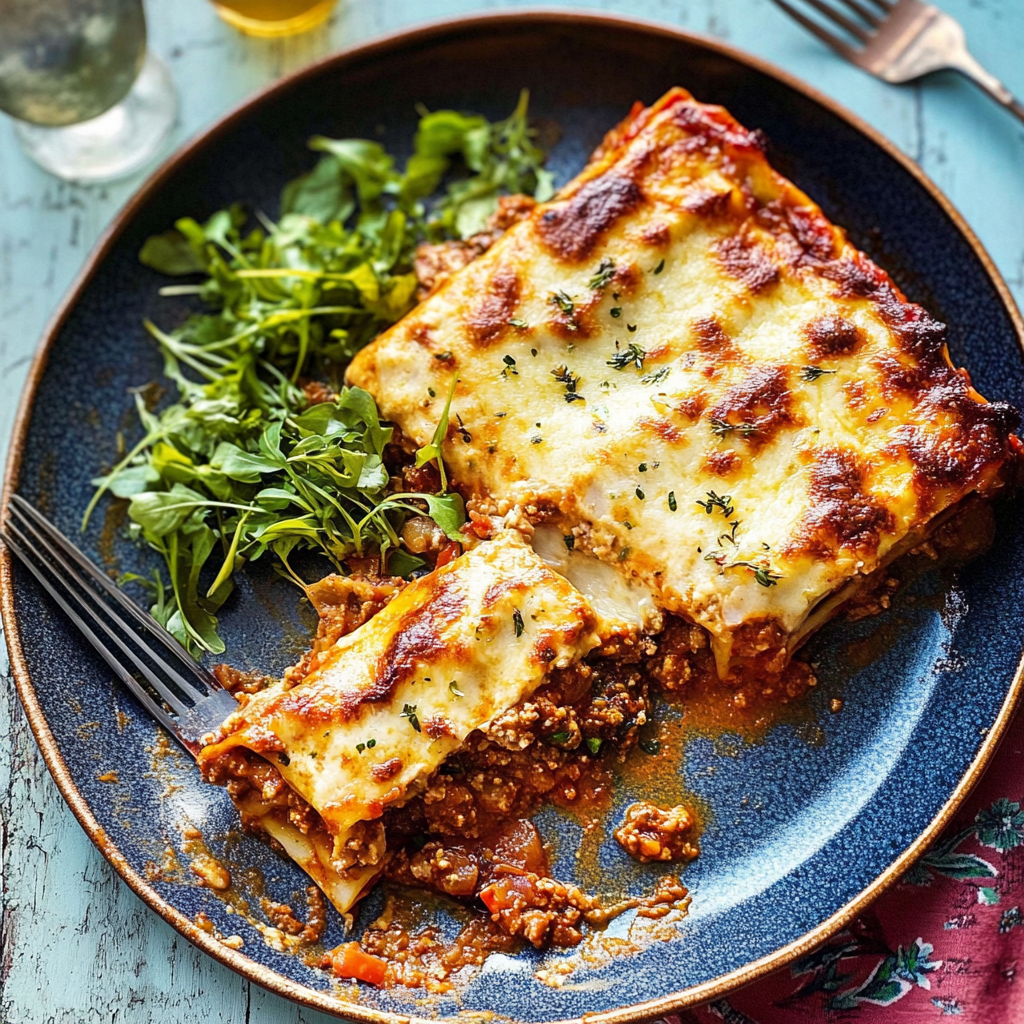 Recipe preparation for Baked Beef Cannelloni