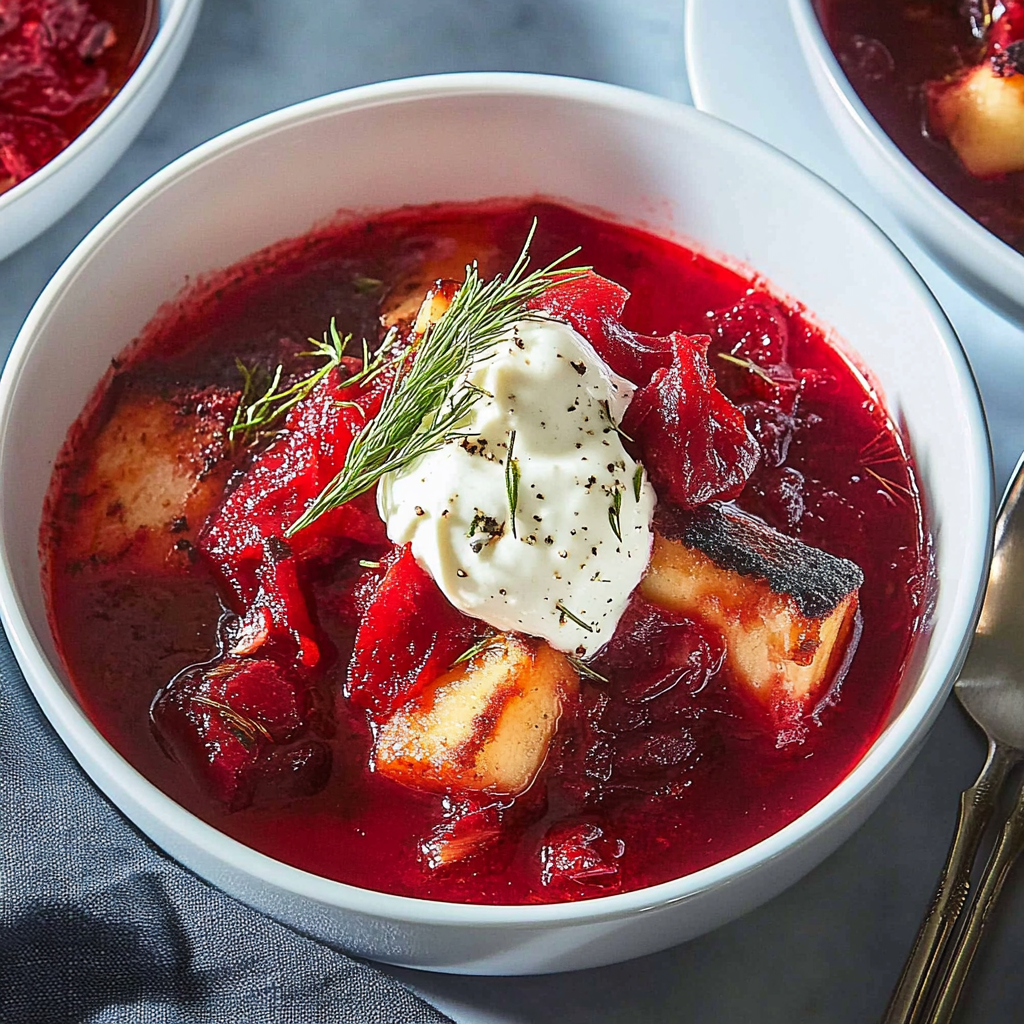Recipe preparation for Classic Borscht