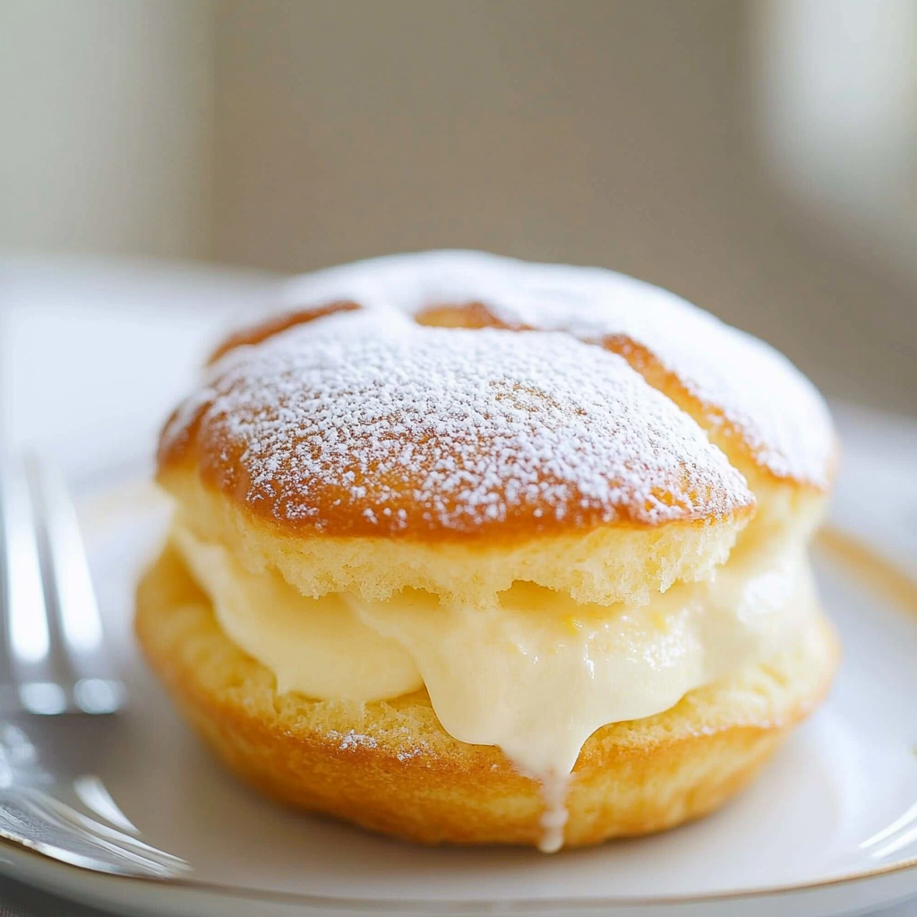 Recipe preparation for Lemon Creme Puffs