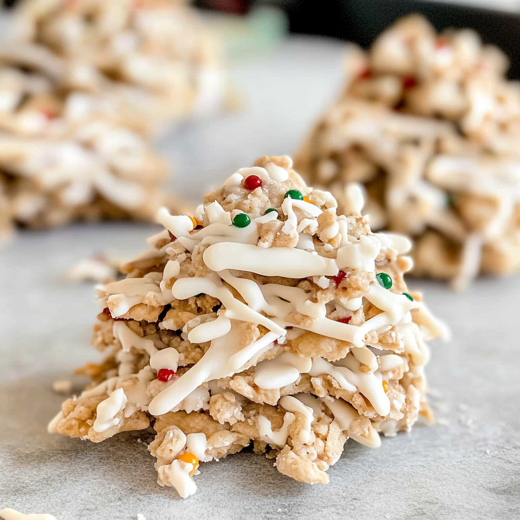 Recipe preparation for White Chocolate Haystacks