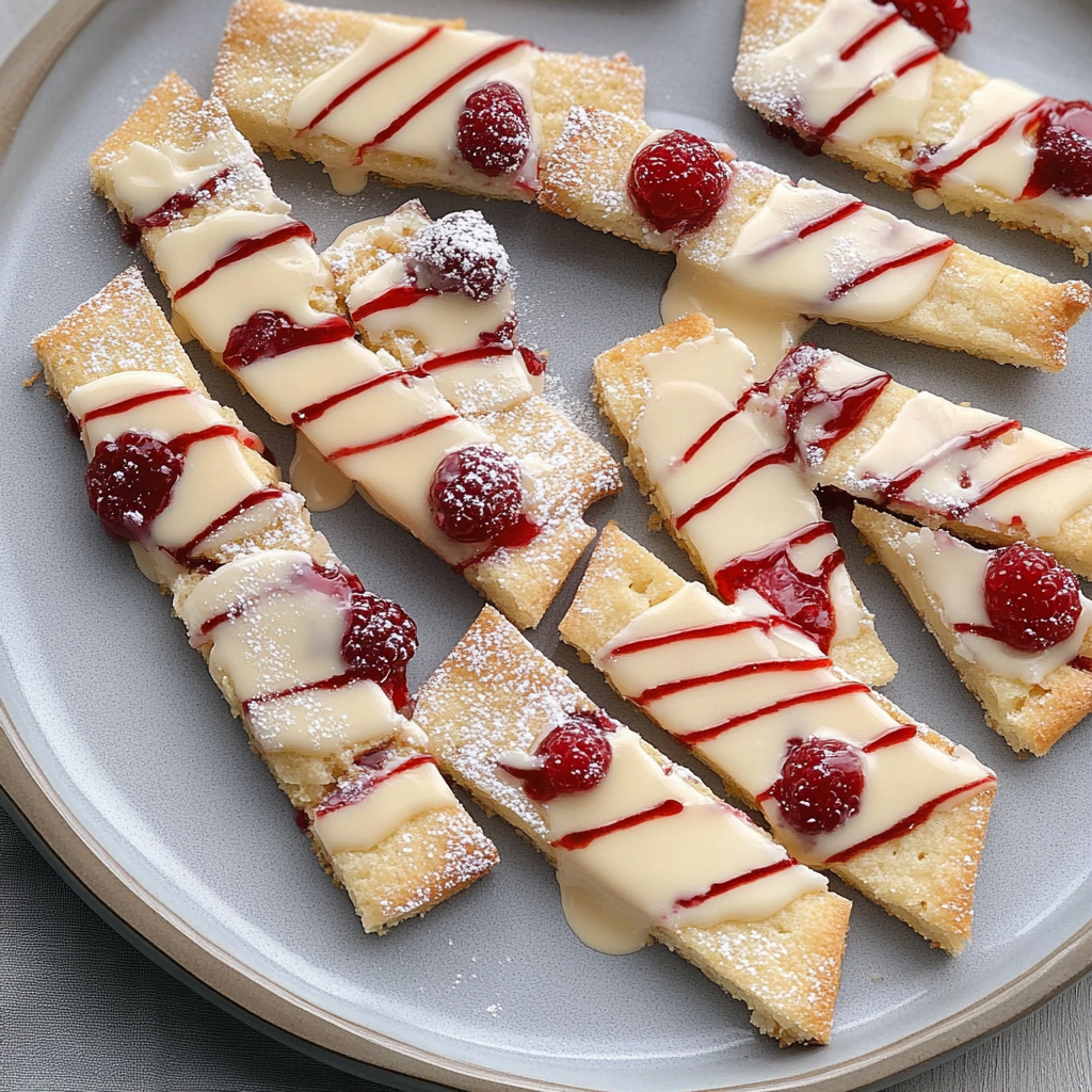Recipe preparation for Berry-Filled Butter Ribbons