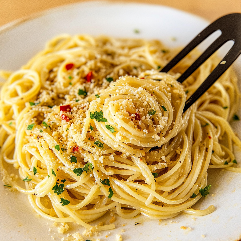 Recipe preparation for Quick Garlic Butter Egg Noodles