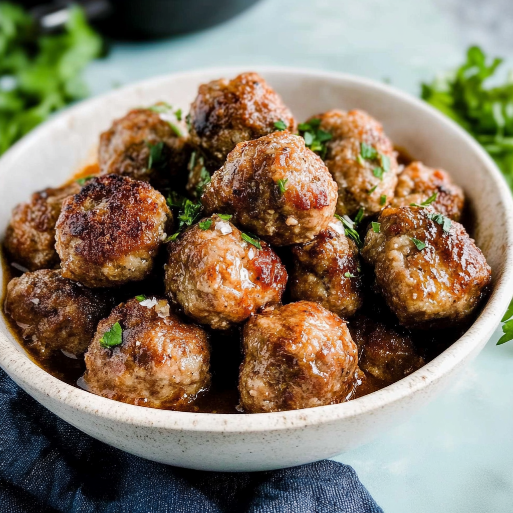 Recipe preparation for Grandma’s Sunday Meatballs and Sauce