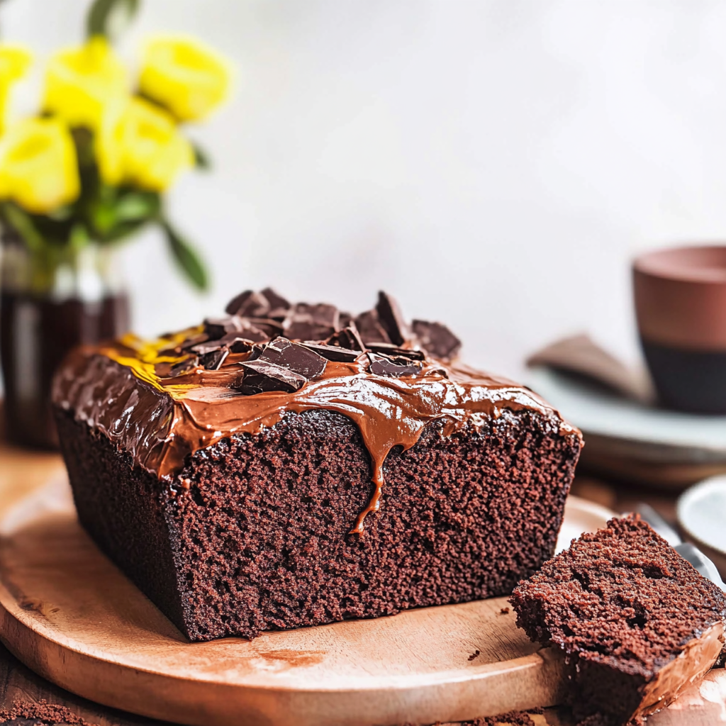 Recipe preparation for Baked Chocolate Espresso Loaf