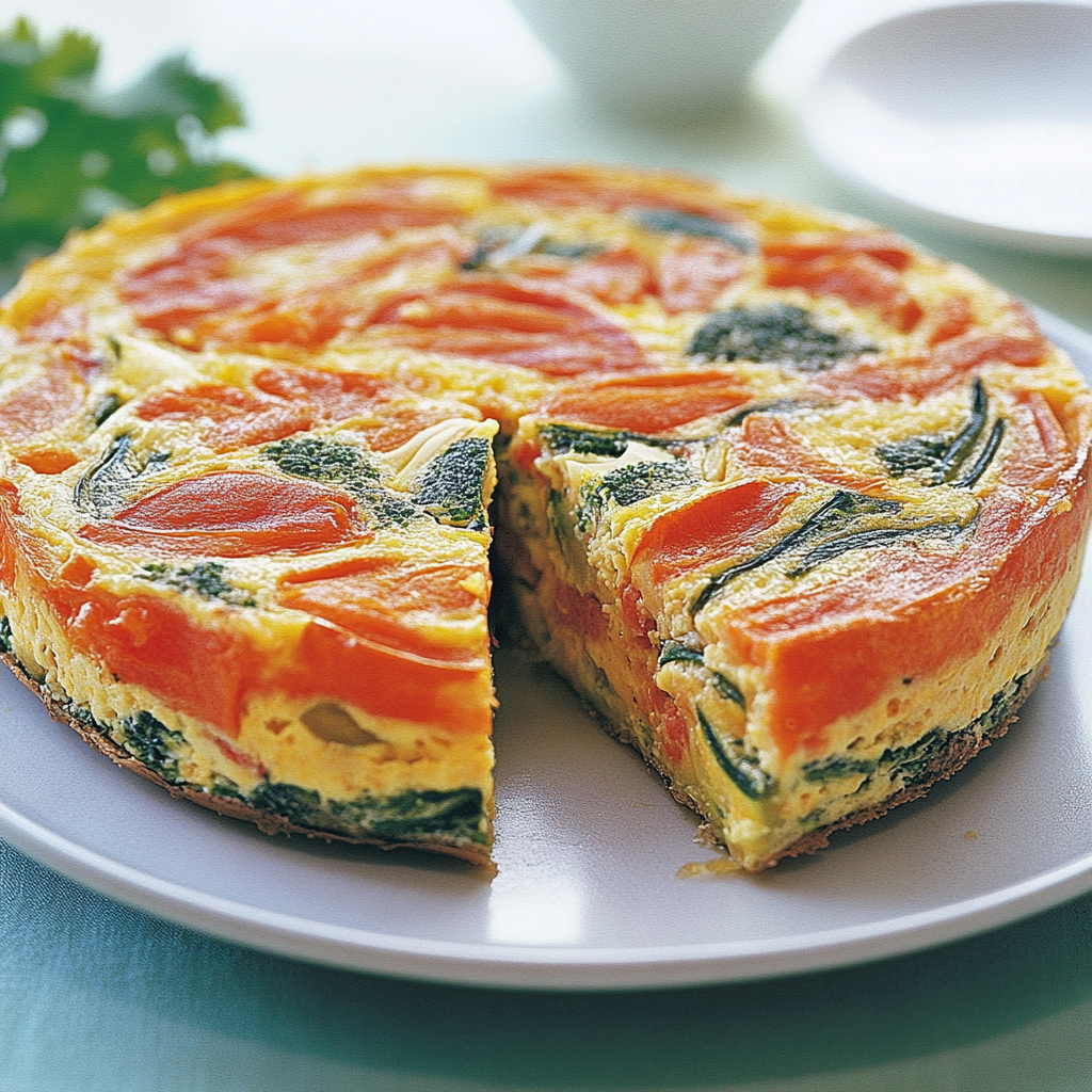Recipe preparation for Vegetable Frittata